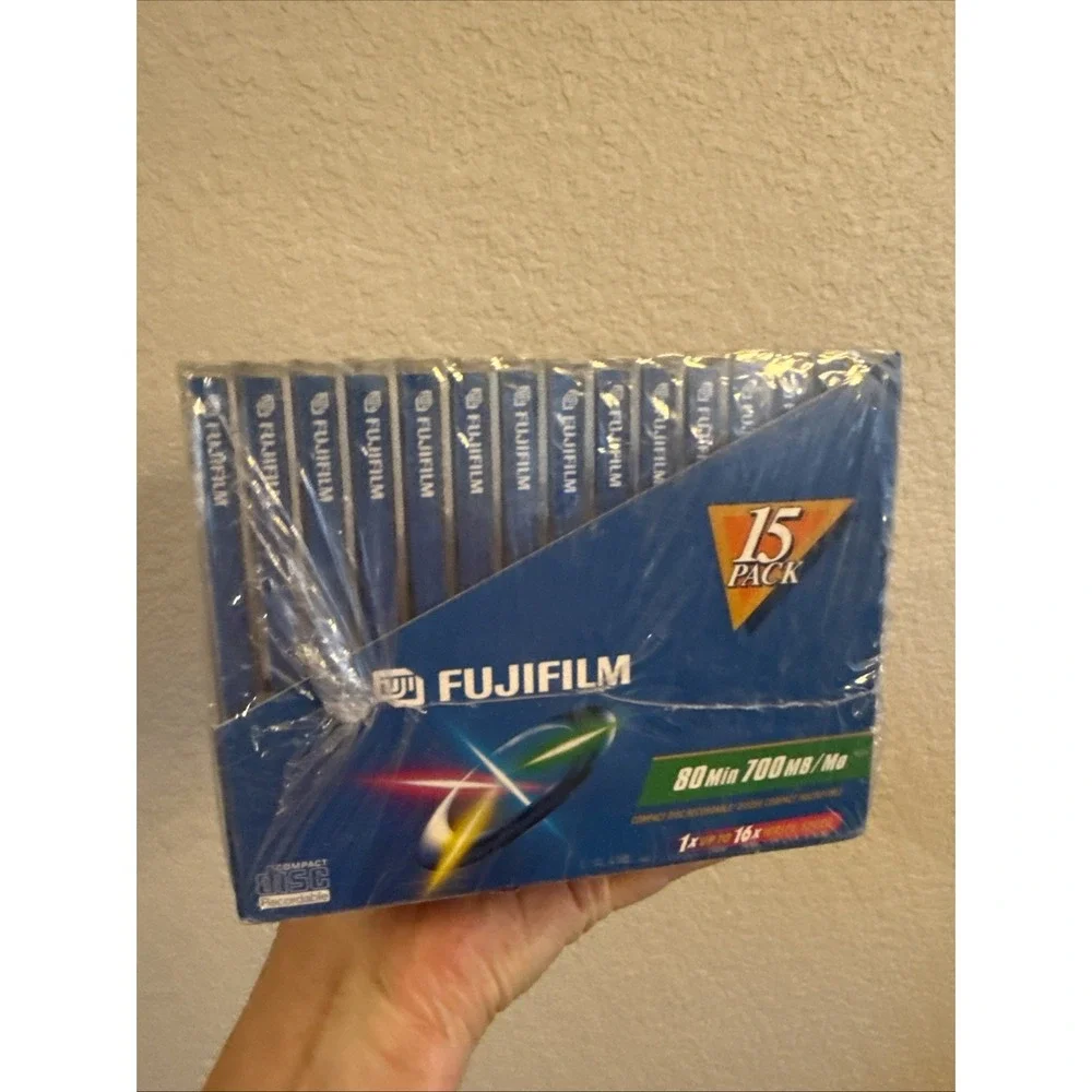 FUJIFILM CD-R 80 MINUTE 700 MB/MO COMPACT DISCS 15 PACK